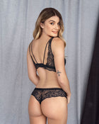 Bralette en tul y encaje con cargaderas dobles