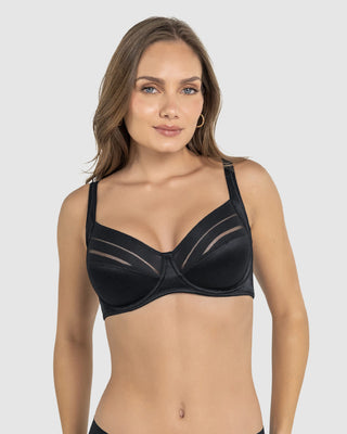 Sostén de buen cubrimiento ideal para busto pesado Natural Support#color_700-negro