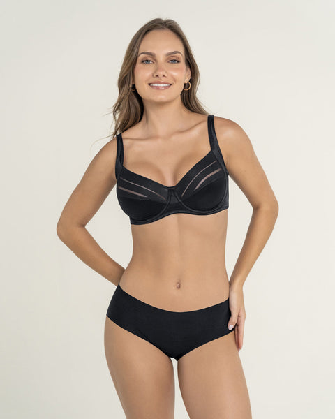 Sostén de buen cubrimiento ideal para busto pesado Natural Support#color_700-negro