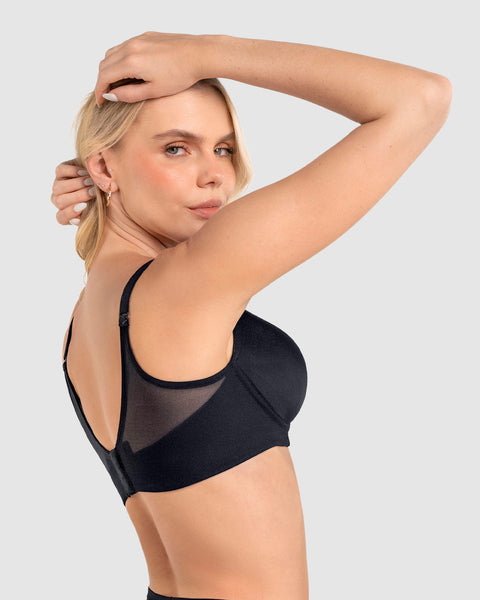 Brasier memory bustier triangular de realce alto y buen cubrimiento#color_700-negro