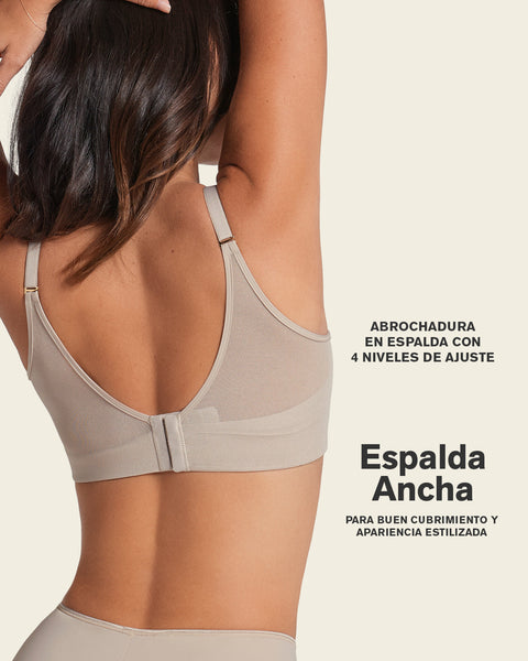 Brasier memory bustier triangular de realce alto y buen cubrimiento#color_a79-vino-tinto
