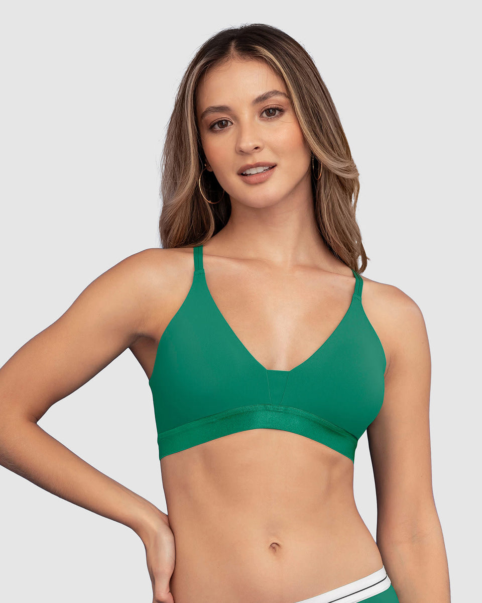 Bralette tipo top ultra cómodo y liviano