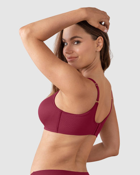 Brasier sin arco de realce alto incorporado Magical bra#color_259-vino