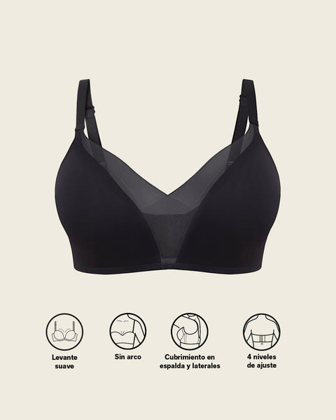 Brasier sin arco de realce alto incorporado Magical bra#all_variants