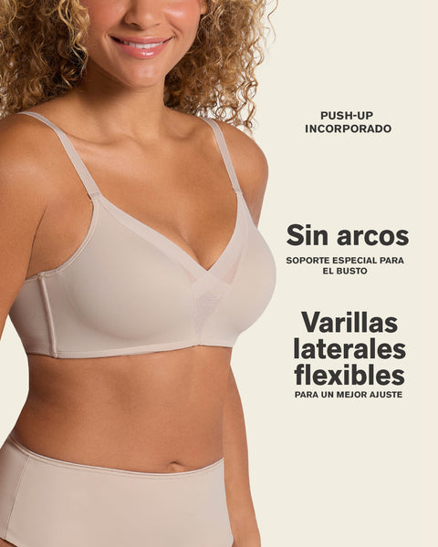 Sostén sin arco de realce alto incorporado magical bra#color_927-vino-tinto