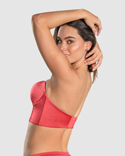 Sostén tipo bustier ideal como strapless#color_244-coral