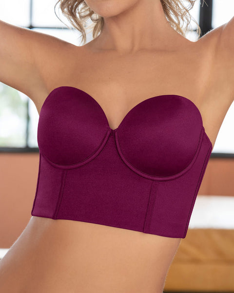 Brasier tipo bustier ideal como strapless#color_927-vino-tinto