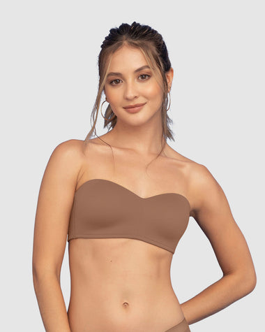 Sostén strapless ideal para busto pequeño y mediano Oh So Light#color_640-cafe-medio