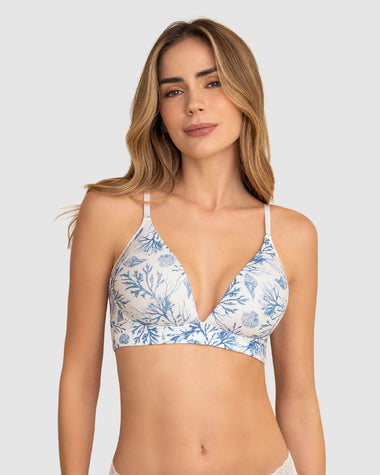 Sostén sin arco total comodidad Elemental Bra#color_b50-estampado-azul