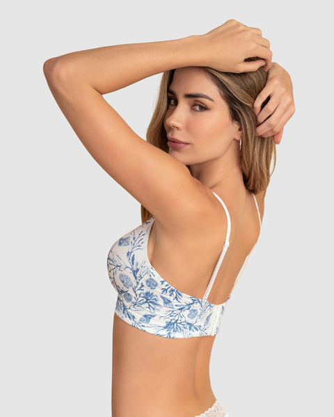 Sostén sin arco total comodidad Elemental Bra#color_b50-estampado-azul