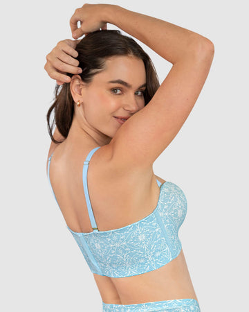 Sostén strapless Antigravedad Nueva Edición - Máximo soporte - No se cae#color_a55-estampado-azul