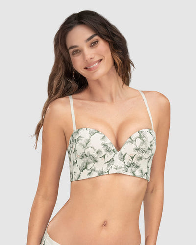 sostén strapless Antigravedad Nueva Edición - Máximo soporte - No se cae#color_b75-estampado-palmeras