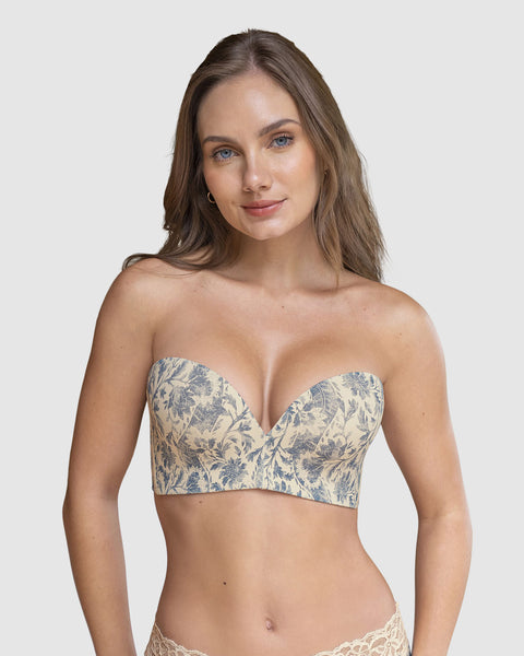 sostén strapless Antigravedad Nueva Edición - Máximo soporte - No se cae#color_b97-estampado-flores