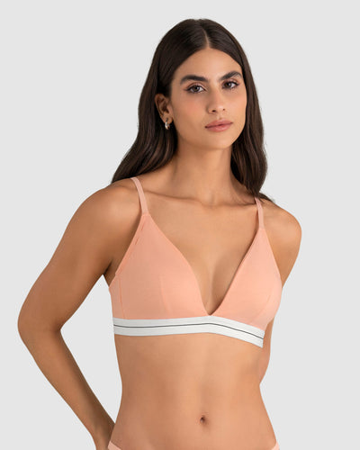 Sostén triangular en algodón liviano y cómodo#color_215-salmon