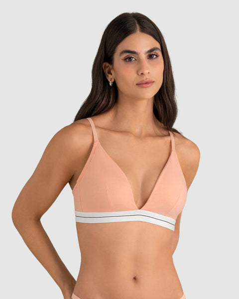 Sostén triangular en algodón liviano y cómodo#color_215-salmon