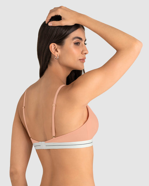 Sostén triangular en algodón liviano y cómodo#color_215-salmon