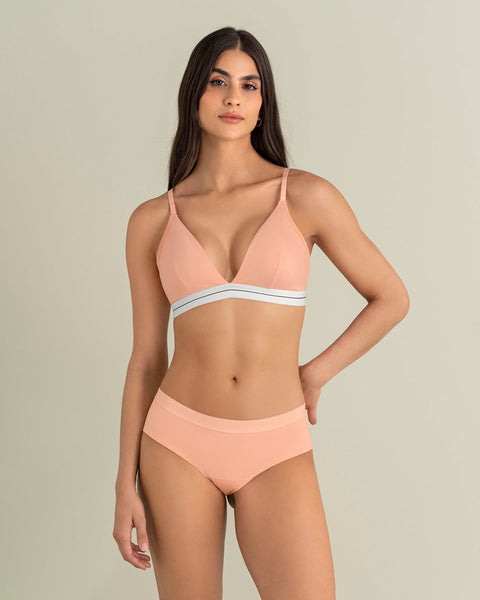 Sostén triangular en algodón liviano y cómodo#color_215-salmon