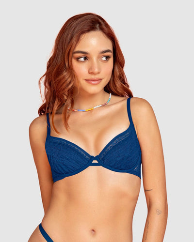 Bralette con arco en encaje liviano y suave#color_596-azul-osc