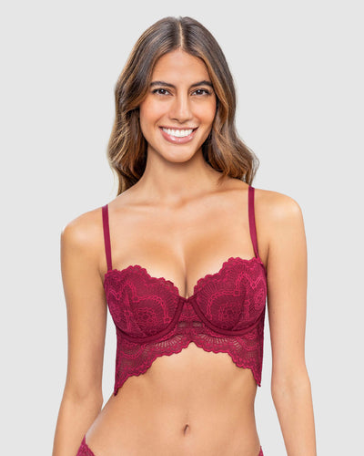 Bustier strapless Sutilmente Sexy#color_a97-vino-medio