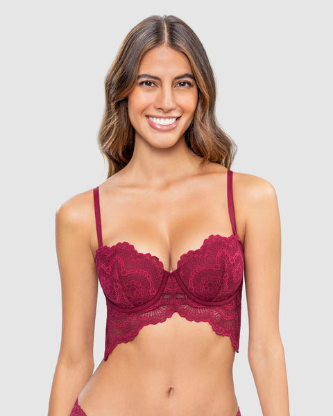 Bustier strapless Sutilmente Sexy#color_a97-vino-medio
