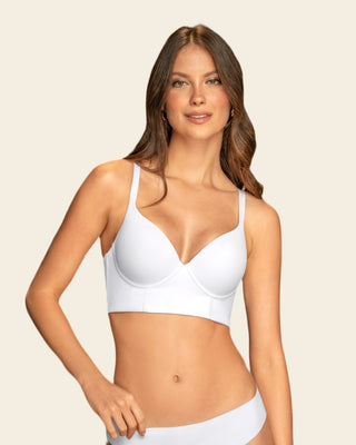Sostén con realce incorporado y base ancha Magic Corset#color_000-blanco