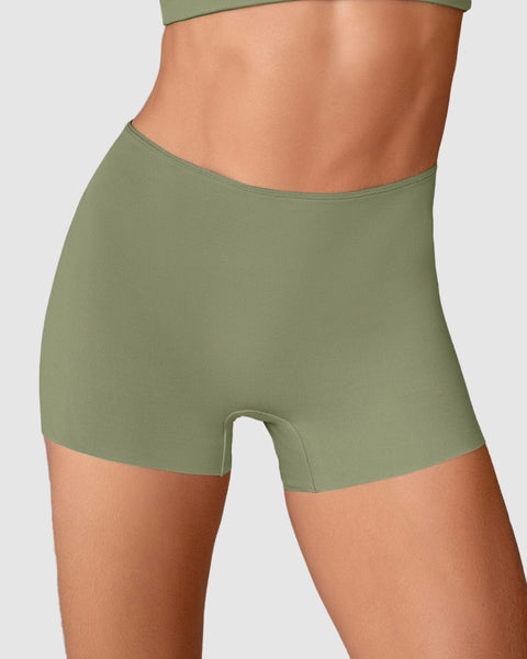 Calzón tipo bóxer efecto invisible en piernas#color_b72-verde-oliva