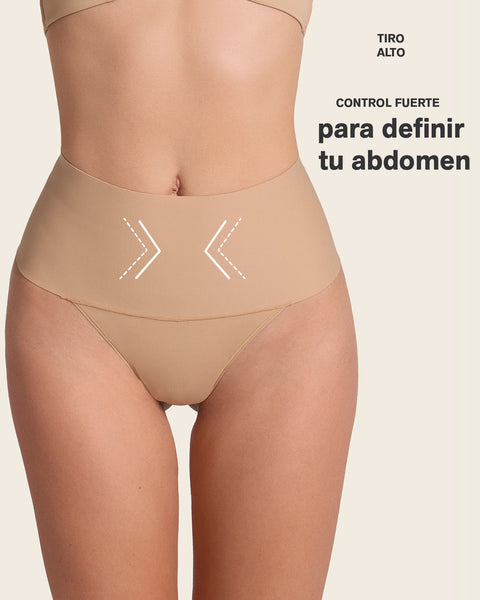 Calzón faja colaless con fajón ancho de control fuerte tiro alto#all_variants