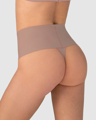 Calzón faja colaless con fajón ancho de control fuerte tiro alto#color_281-rosa-palido