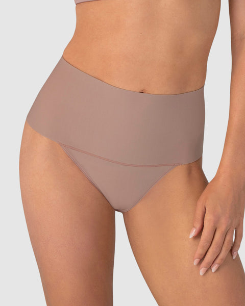 Calzón faja colaless con fajón ancho de control fuerte tiro alto#color_281-rosa-palido