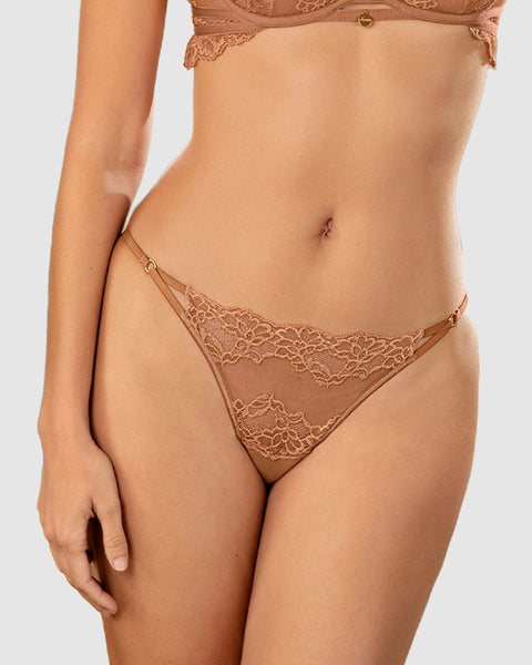 Tanga colaless en encaje ligera y cómoda#color_206-ocre