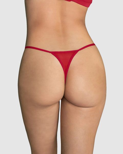 Tanga colaless con detalles en tul#color_309-rojo