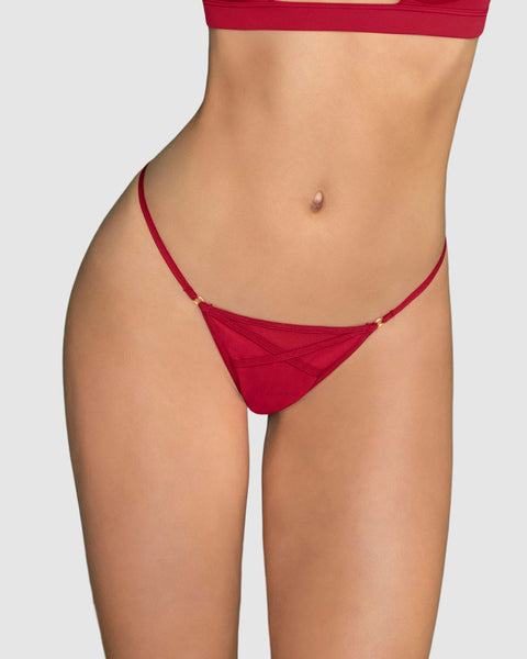 Tanga colaless con detalles en tul#color_309-rojo