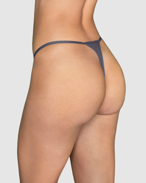 Tanga colaless con detalles en tul#color_721-gris-oscuro