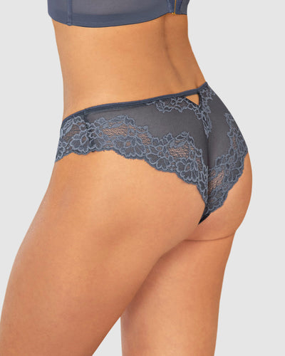 Calzón pantaleta en encaje y tul increíblemente sexy#color_554-azul-medio