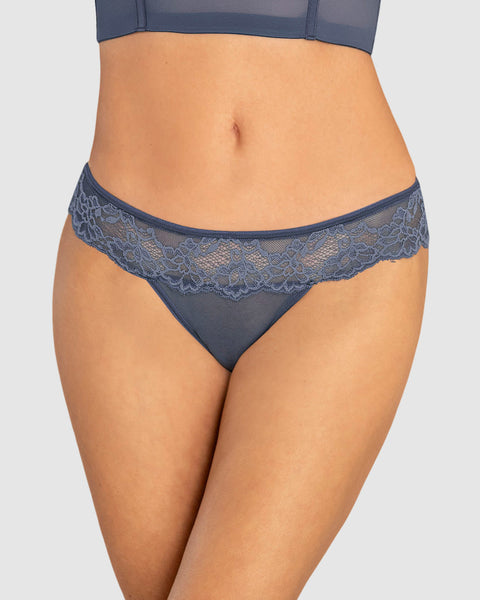 Calzón pantaleta en encaje y tul increíblemente sexy#color_554-azul-medio