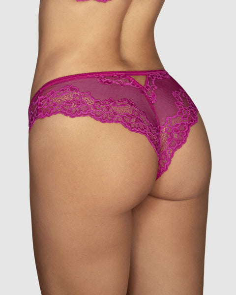 Calzón pantaleta en encaje y tul increíblemente sexy#color_946-fucsia