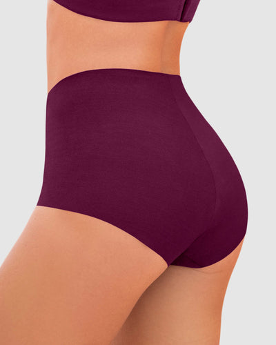 Bóxer efecto invisible tiro alto#color_466-morado-oscuro