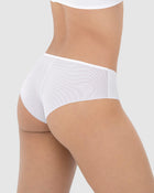 Calzón pantaleta con doble capa de tul en glúteos#color_000-blanco