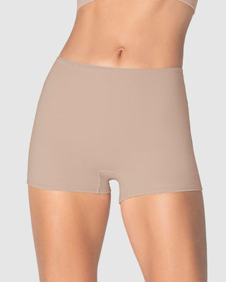 Bóxer corto de control fuerte de abdomen#color_802-cafe-claro