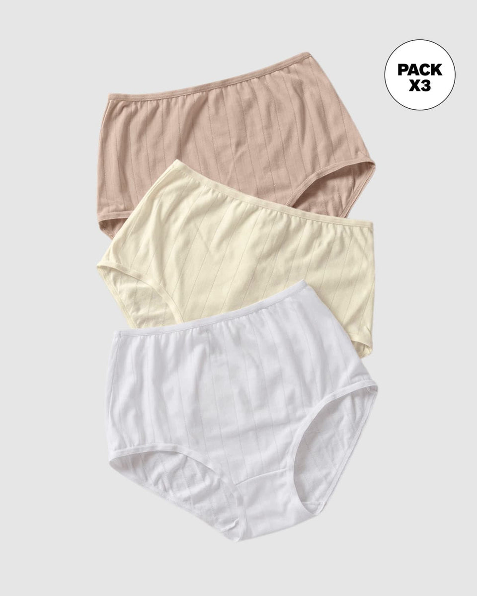 Pack x 3 calzones clásicos con excelente cubrimiento