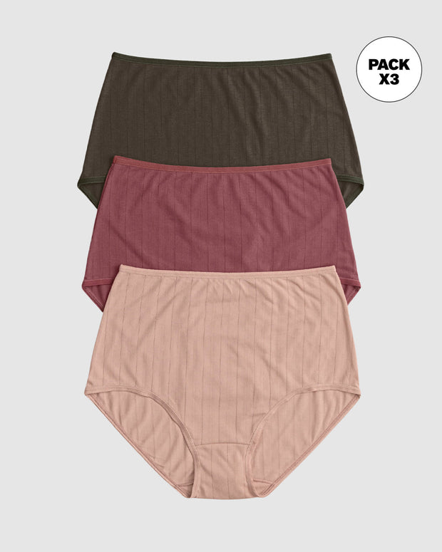 Pack x3 calzones clásicos con Excelente Cubrimiento#color_s23-verde-vino-rosa