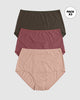 Pack x3 calzones clásicos con Excelente Cubrimiento#color_s23-verde-vino-rosa