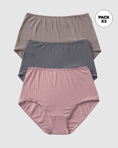 Pack x 3 calzones clásicos con Excelente Cubrimiento#color_s26-palo-de-rosa-gris-claro-gris-oscuro