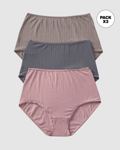 Pack x 3 calzones clásicos con Excelente Cubrimiento#color_s26-palo-de-rosa-gris-claro-gris-oscuro