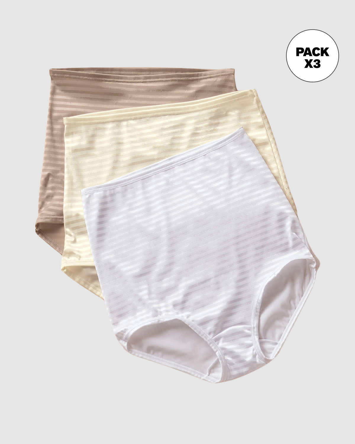 Clazones Ropa Paquete x 3 Calzones Clásicos con Máximo Cubrimiento | Leonisa Chile