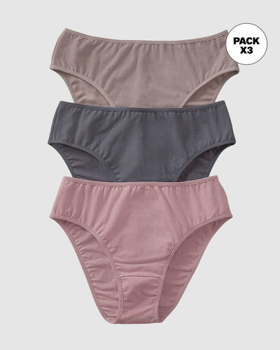 Pack x 3 calzones tipo bikini con buen cubrimiento#color_s33-palo-de-rosa-gris-claro-gris-oscuro