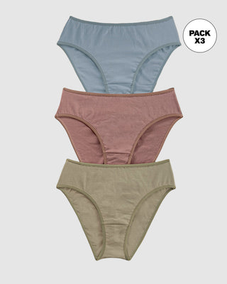 Pack x 3 calzones tipo bikini con buen cubrimiento#color_s35-azul-claro-cafe-medio-verde-medio