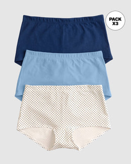 pack x3 bóxers cortos con algodón elástico#color_s30-azul-claro-puntos-azul-oscuro