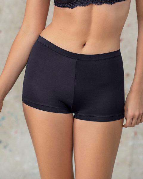 Paquete x 3 panty estilo boxer de ajuste perfecto#color_s01-blanco-negro-cafe-claro