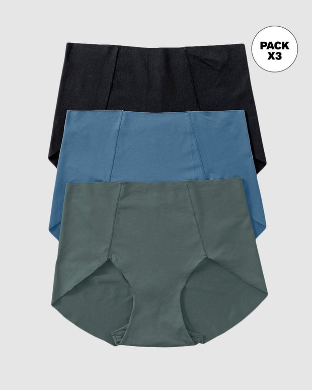 Pack x3 calzones clásicos de apariencia invisible#color_s23-verde-azul-negro
